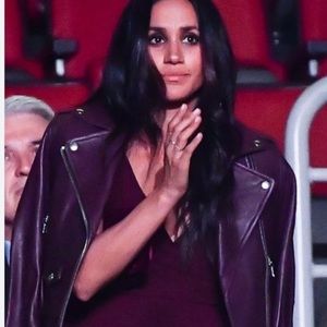 Mackage 100% leather maroon jacket